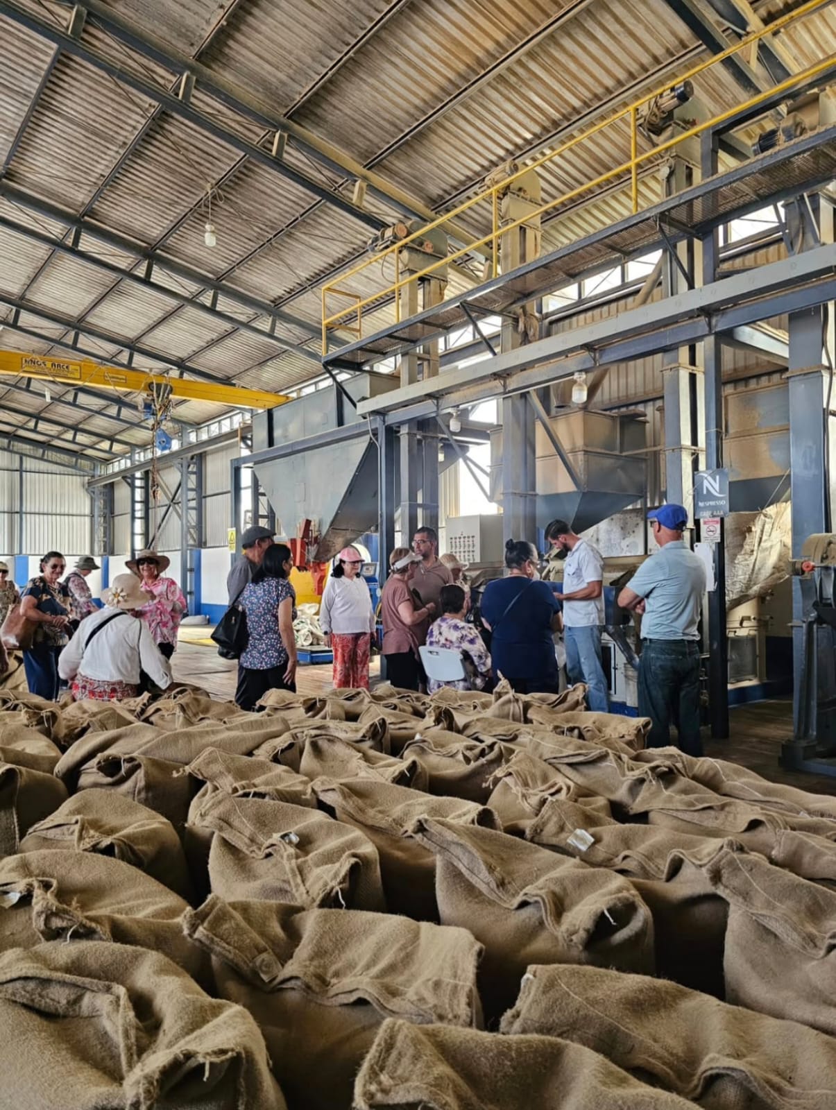 Visitors enjoying the tour